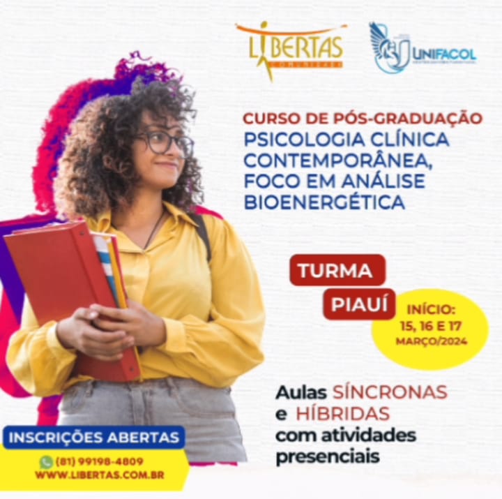 Curso de Pós-graduação em Psicologia Clínica Contemporânea, foco em Análise Bioenergética – Turma Piauí